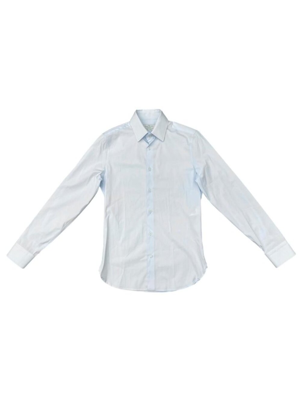 Gucci Long Sleeve Shirt Dress Cotton Blue